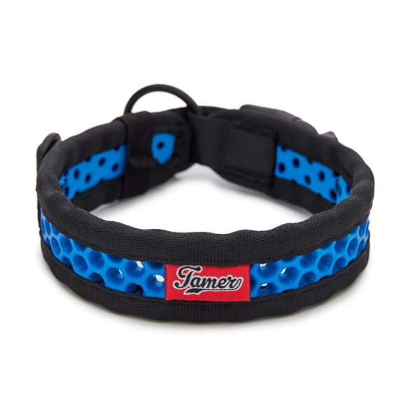 SOFTY Halsband | Länge: 40-46cm | Breite: 3,3cm | Farbe: schwarz/blau